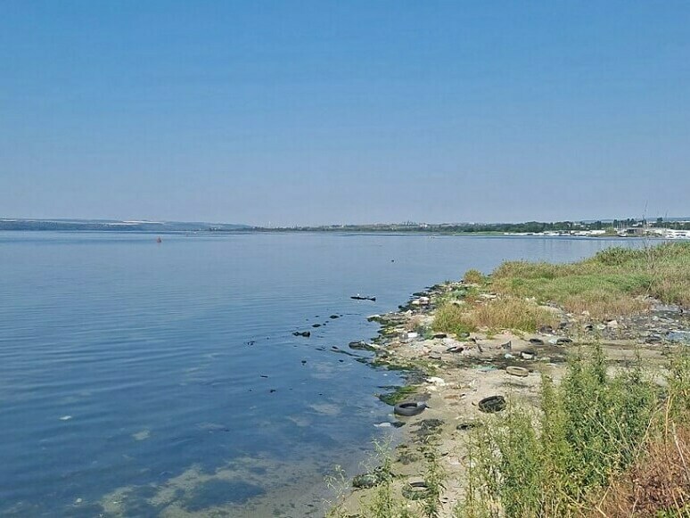 Чистят северния бряг на Варненското езеро