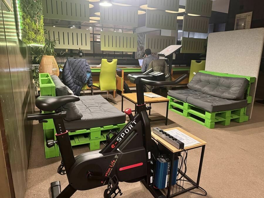 Велоергометър за читатели в библиотеката