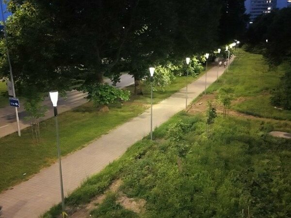 Кв. „Чайка“ вече е с обновено улично осветление