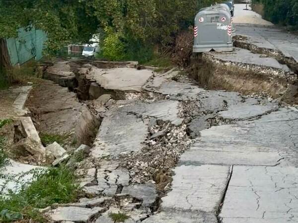 Укрепват спешно пропадналия участък в „Аспарухово“